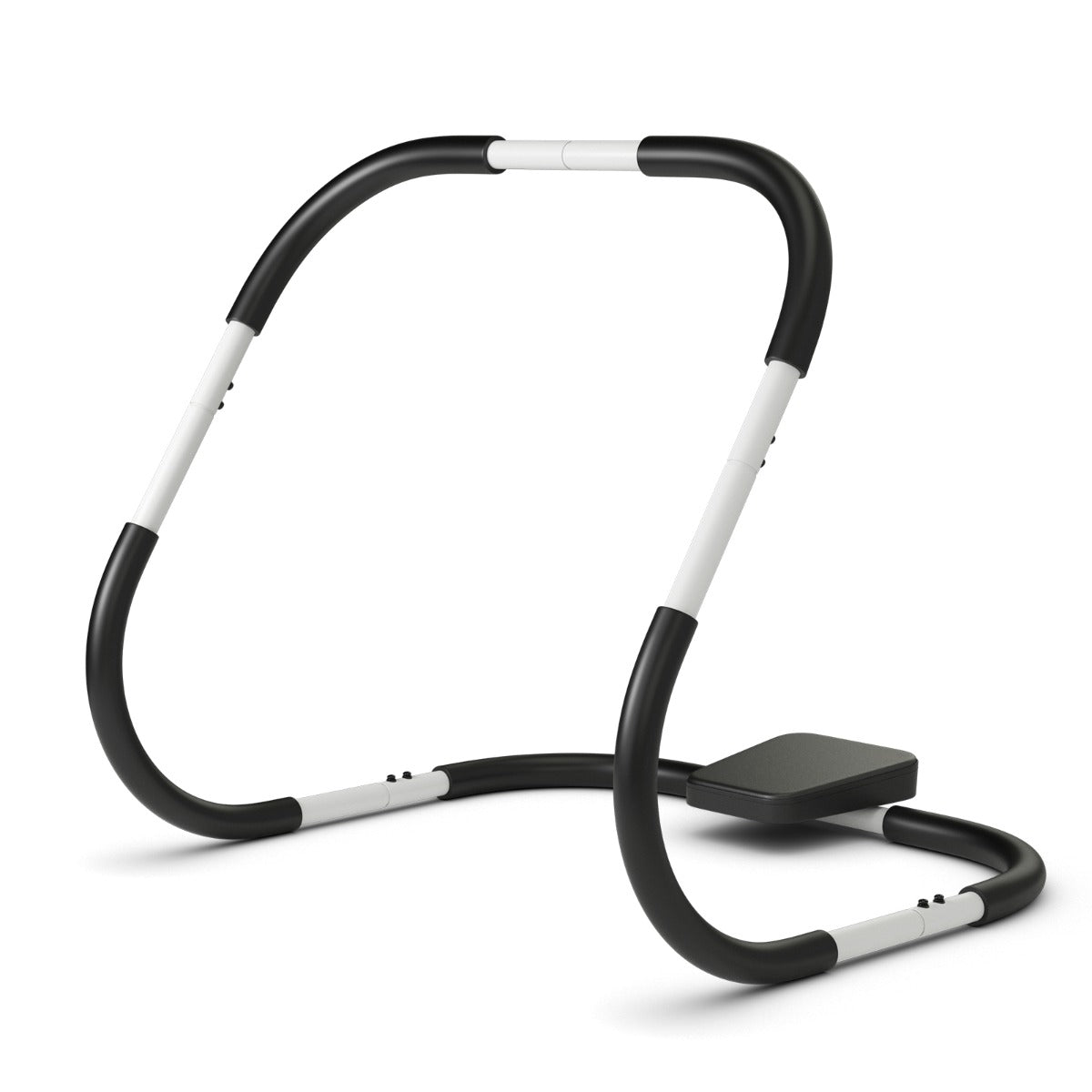 Costway Buikspiertrainer met Gevoerde Hoofdsteun Ergonomische en Draagbare Buikspiertrainingsmat voor Zittende Krachttraining Thuis Wit