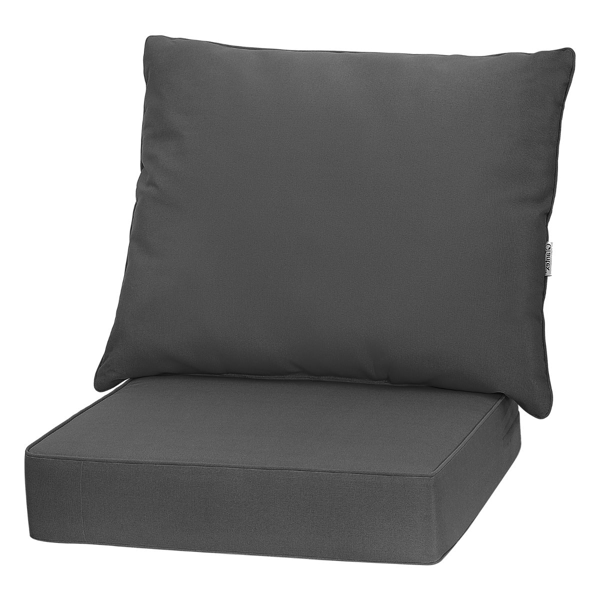 Costway Kussenset voor Tuinmeubelen Kussens voor Buitenstoelen met Antislip Touwriemen Dikke Zit- en Rugkussens voor Bank en Tuinstoel
