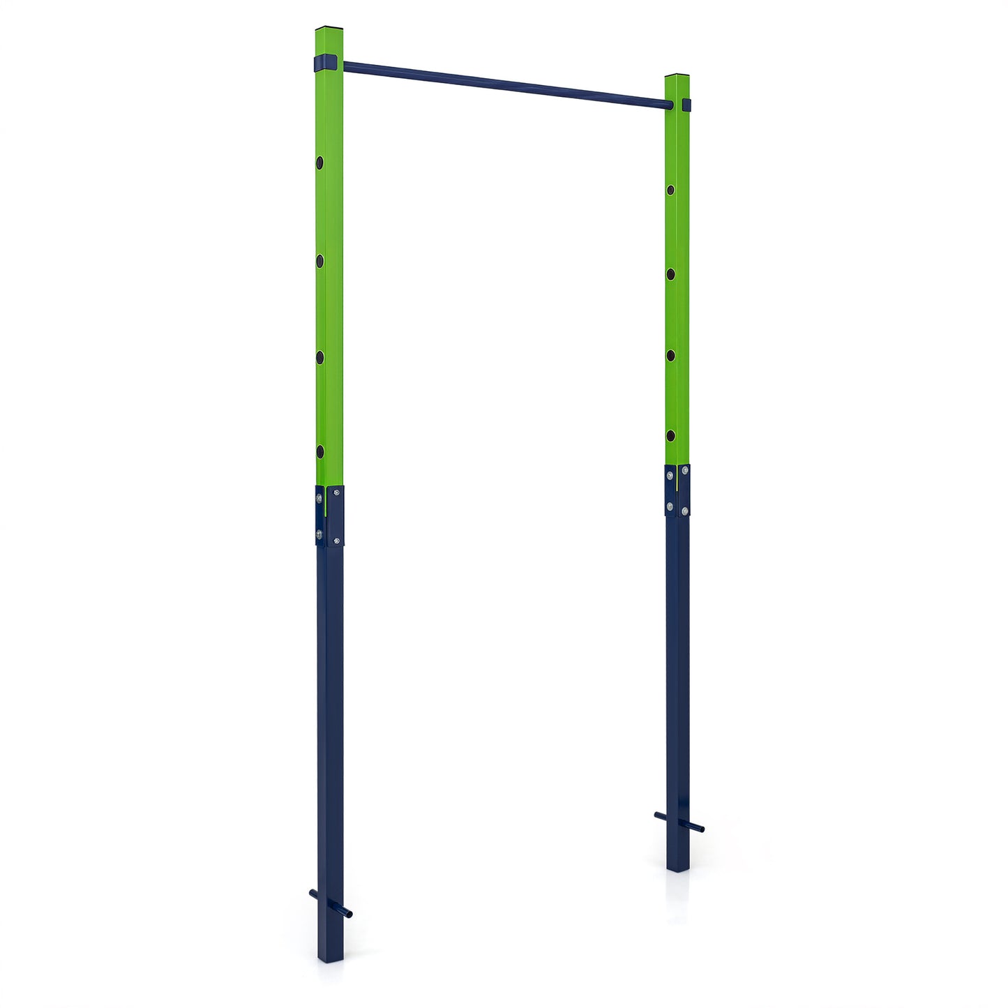 Costway Trekstang in Hoogte Verstelbare Rekstang 80-172 cm Dipstation van Verzinkt Staal tot 110 kg Blauw