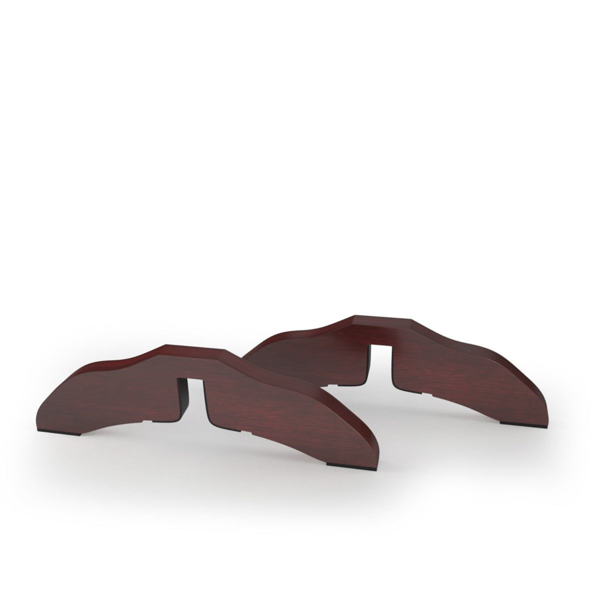 LIVSK Barrièrebeugels voor Hondenhekken - Hoogwaardig Dennenhout - Rubberen Glijders - Eenvoudig te Installeren - Wit/Bruin