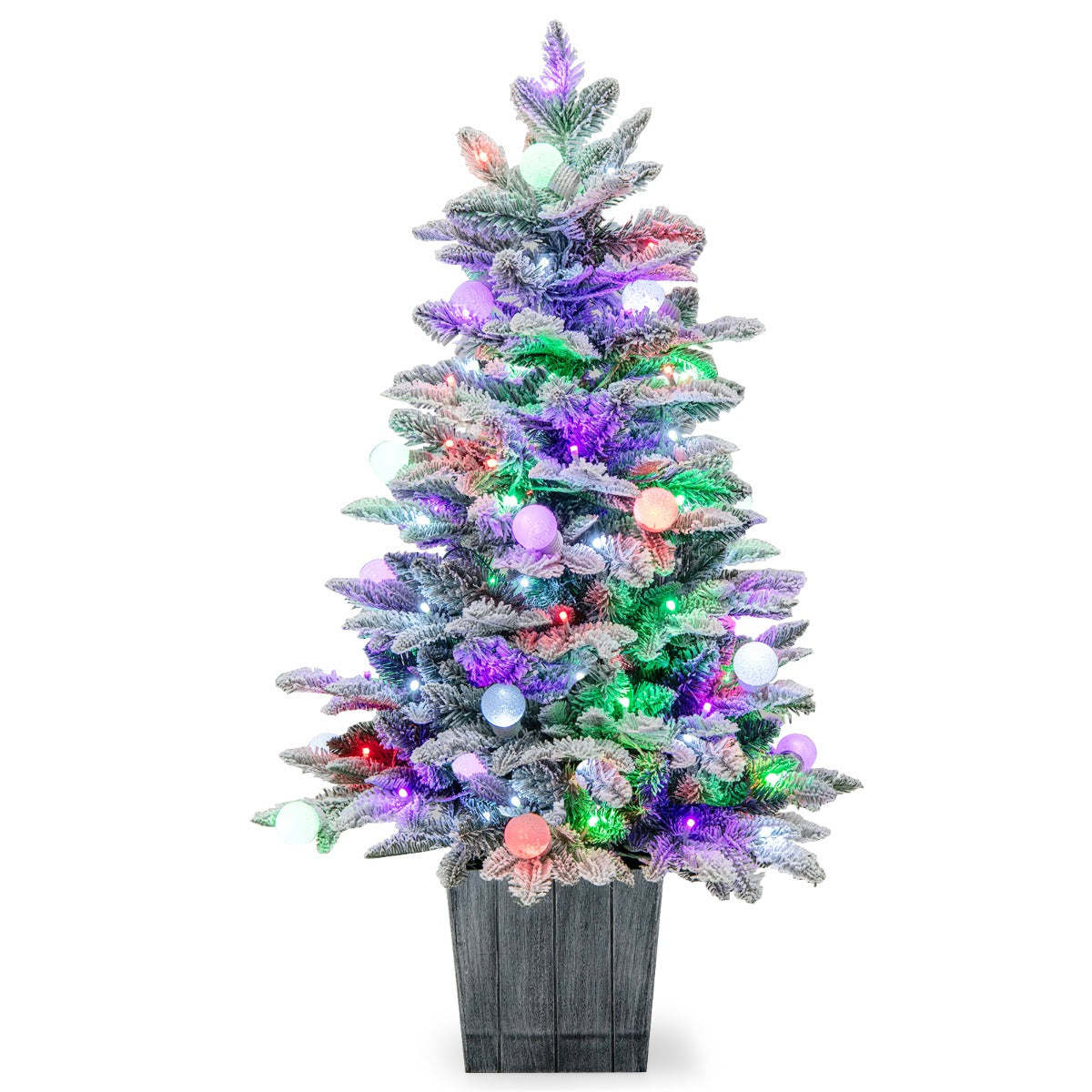 LIVSK 100 cm Voorverlichte Kunstkerstboom - 148 Takken - 80 Gek