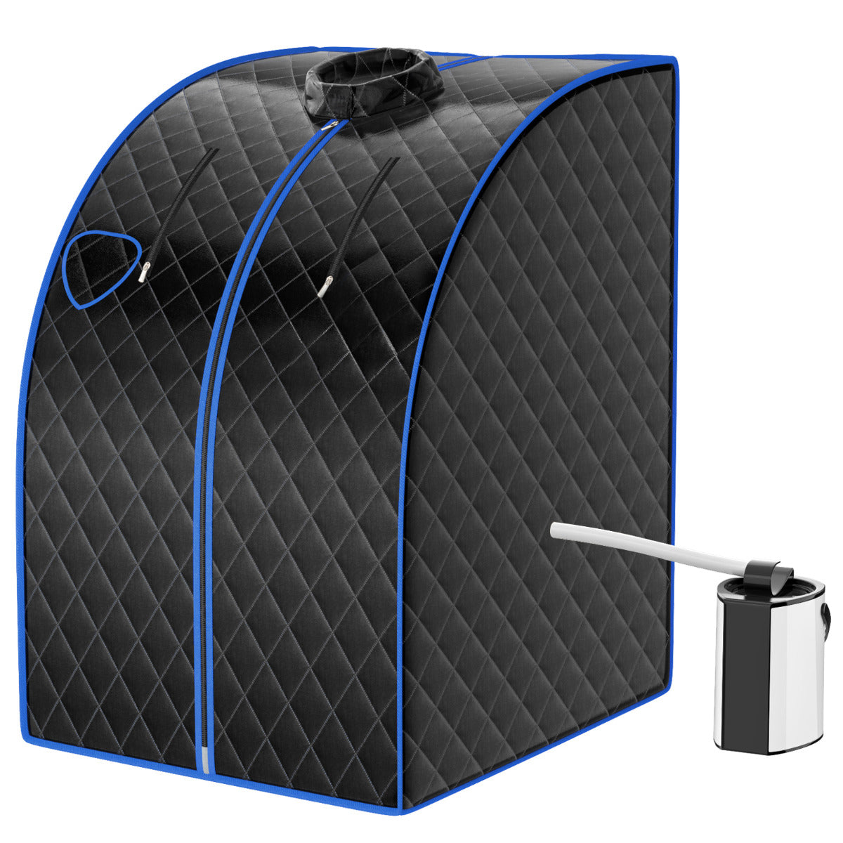 LIVSK Draagbare Stoomsauna - 1000W - 3L Capaciteit - 9 Temperatuurniveaus - Afstandsbediening - Veilig en Duurzaam - Zwart