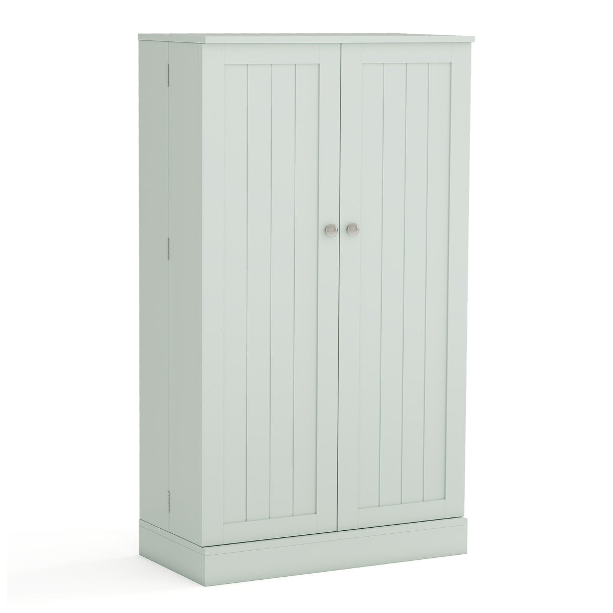 Livsk costway 104 cm hoge voorraadkast keukenkast met deuren en verstelbare planken vrijstaand buffet sideboard groen 1 3