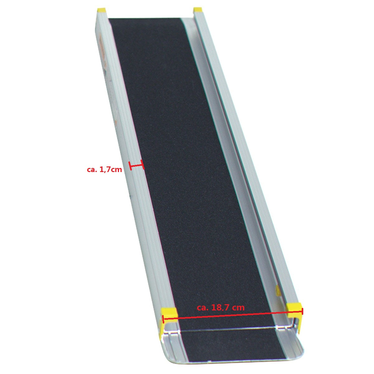 LIVSK Verstelbare Aluminium Oprijplaat - Ondersteuning tot 270 kg - Intrekbaar en Anti-slip - Eenvoudig in gebruik - 121,5-212,5