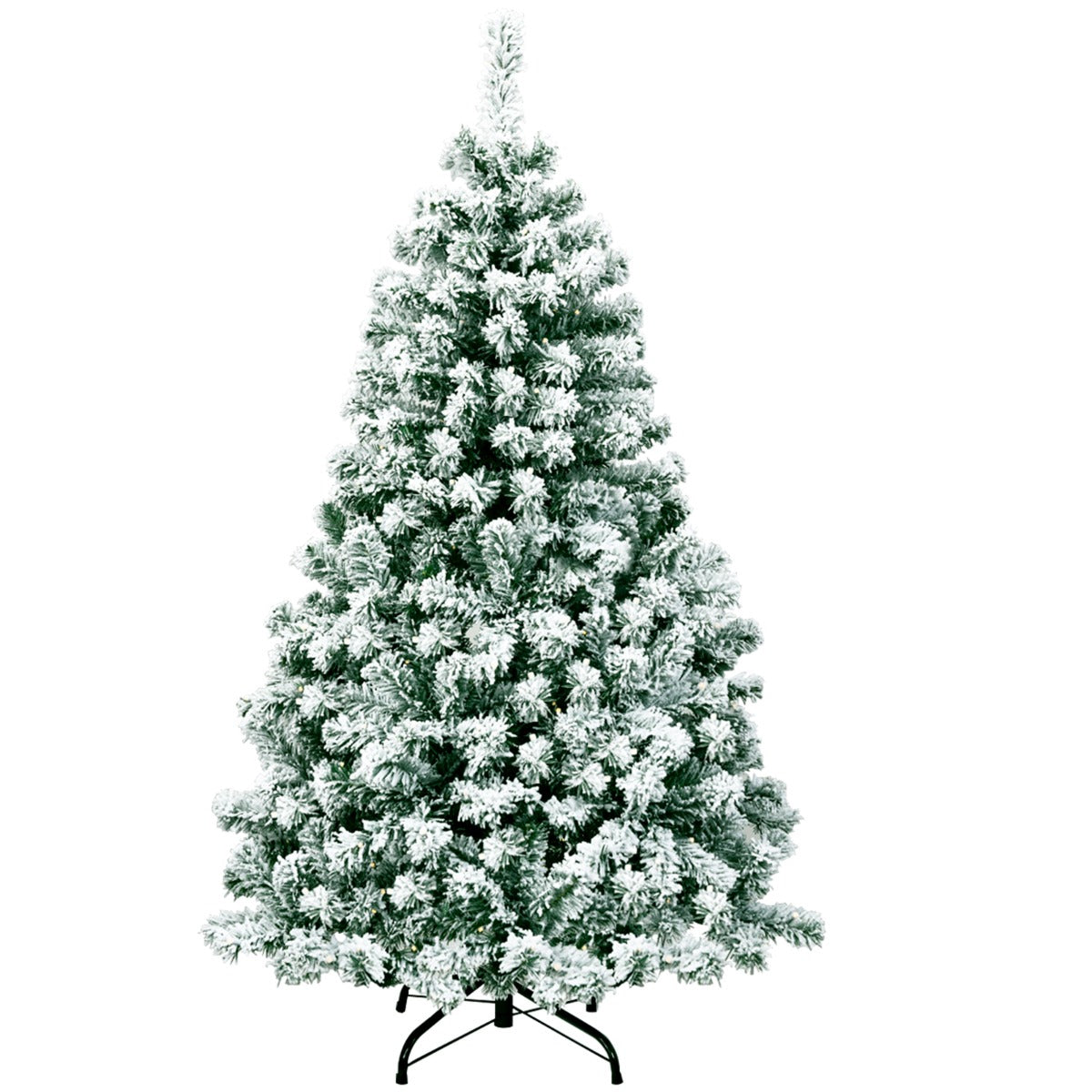 LIVSK Verlichte Kunstkerstboom - 400 Takken - 200 Warme LED-Lampjes - Inklapbaar met Standaard - 135 cm - Groen