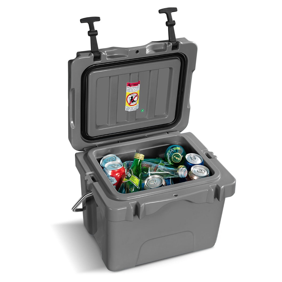 LIVSK Draagbare Koelbox 15L - Duurzaam en Compact - Houdt 3-5 Dagen Koel - Voor Buitenactiviteiten - Grijs