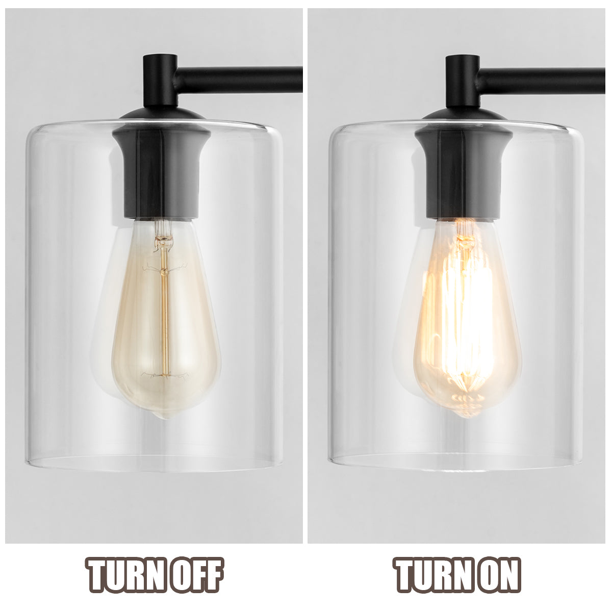 LIVSK Industriële Vloerlamp - Zwarte Metalen Basis - Glazen Lampenkap - Vintage Design - Helder Licht tot 60W - Zwart