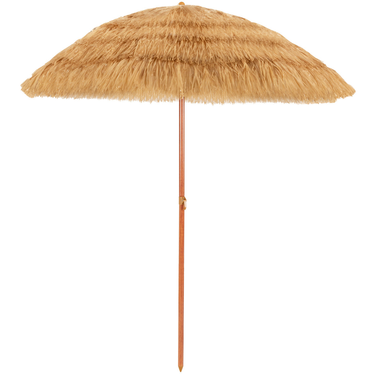 LIVSK Draagbare Strandparasol - Grote Schaduwruimte - Stabiel Ijzeren Frame - Verstelbare Hoek - Eenvoudige Montage - 175 cm -