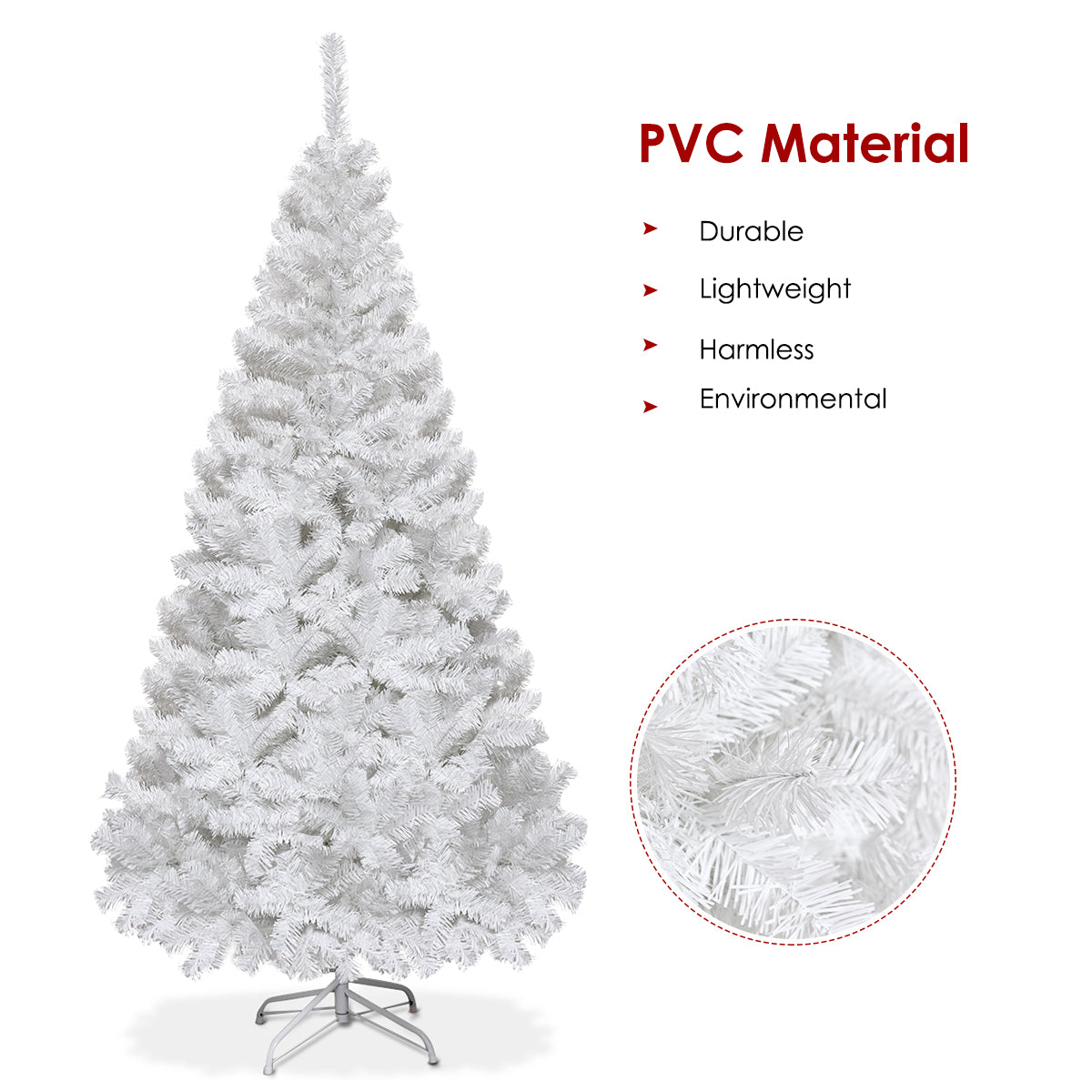 LIVSK Kunstkerstboom - Milieuvriendelijk PVC - Eenvoudige Montage met Plug-in Systeem - Geschikt voor Binnen en Buiten - 150 cm -