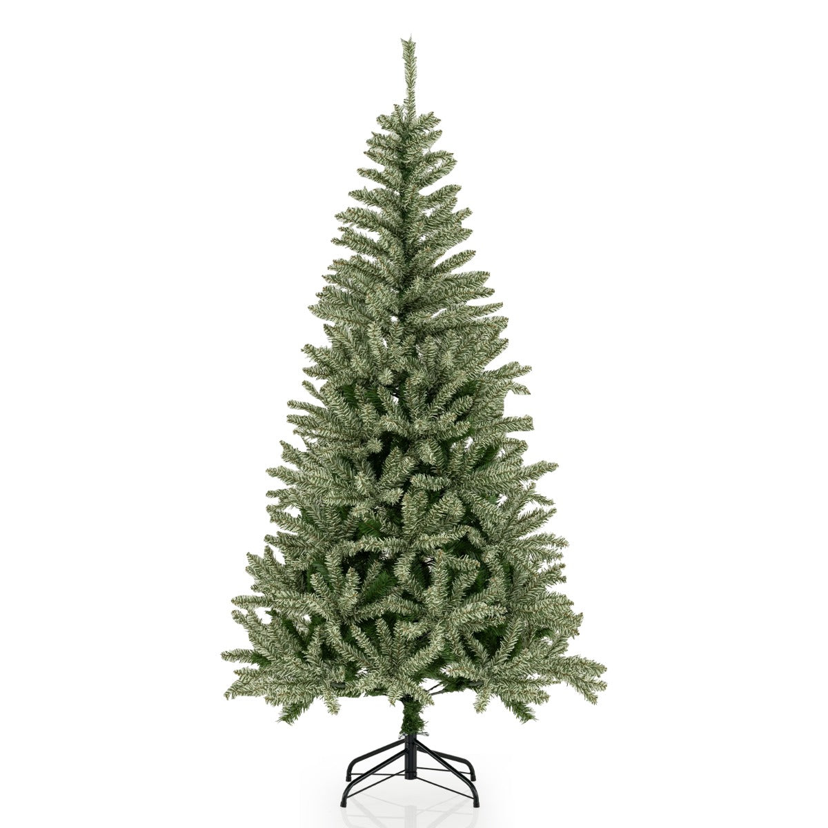 LIVSK Kunstkerstboom 180 cm - Gelijkmatig Verlichte Den - Driedelig Ontwerp - Inclusief Handschoenen - Groen