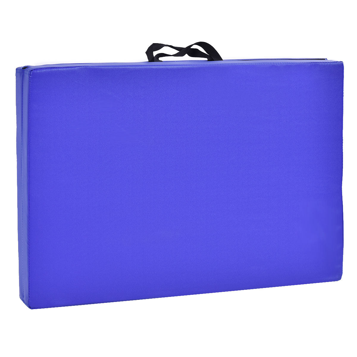 LIVSK Opvouwbare Fitnessmat - 180 x 60 x 4 cm - PU Leer - EPE Schuim - Huidvriendelijk en Duurzaam - Blauw