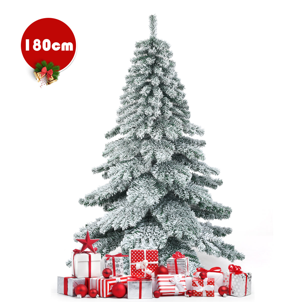 LIVSK Kunstmatige Dennen Kerstboom 180 cm - 657 Takken - Scharnierende Structuur - Duurzaam PVC - Groen