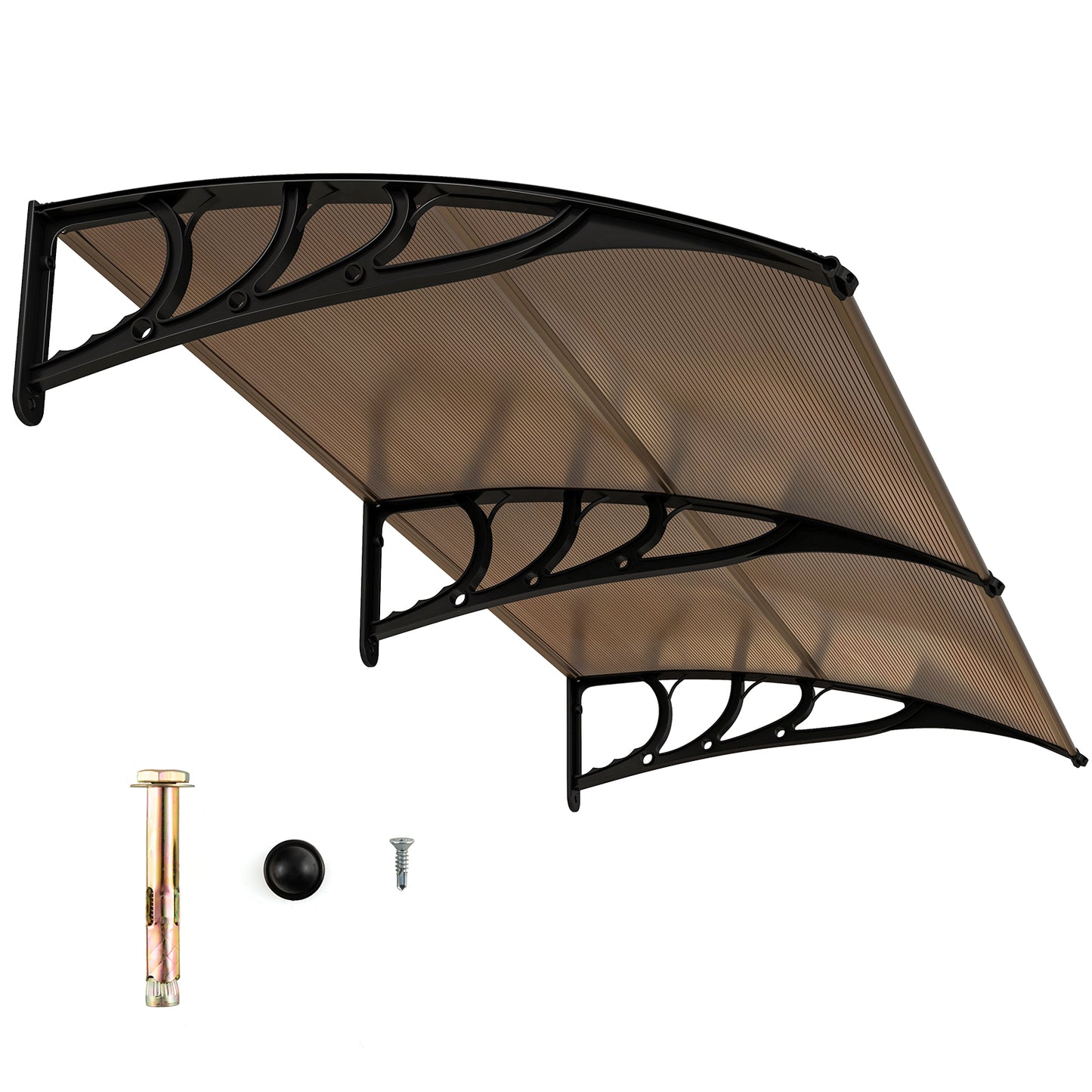 LIVSK Voordakluifel - Robuuste PC-holpanelen - Weerbestendig - Eenvoudige installatie - 199 x 99 cm - Koffie