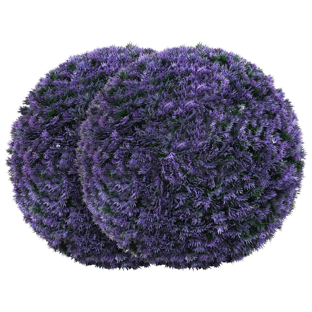 LIVSK Kunstplanten Lavendel Buxus Vormsnoeiballen - Set van 2 - Onderhoudsvrij - Hoogwaardige PE-materialen - Paars