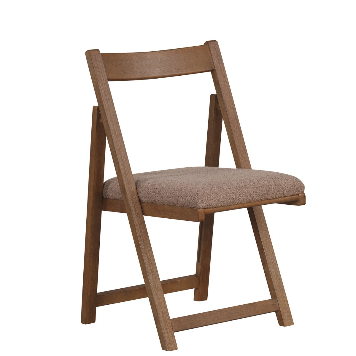 LIVSK Opklapstoel - Rubberhout Frame - Ergonomisch Ontwerp - Hoogdichtheidsschuimkussen - Ruimtebesparend - Walnoot