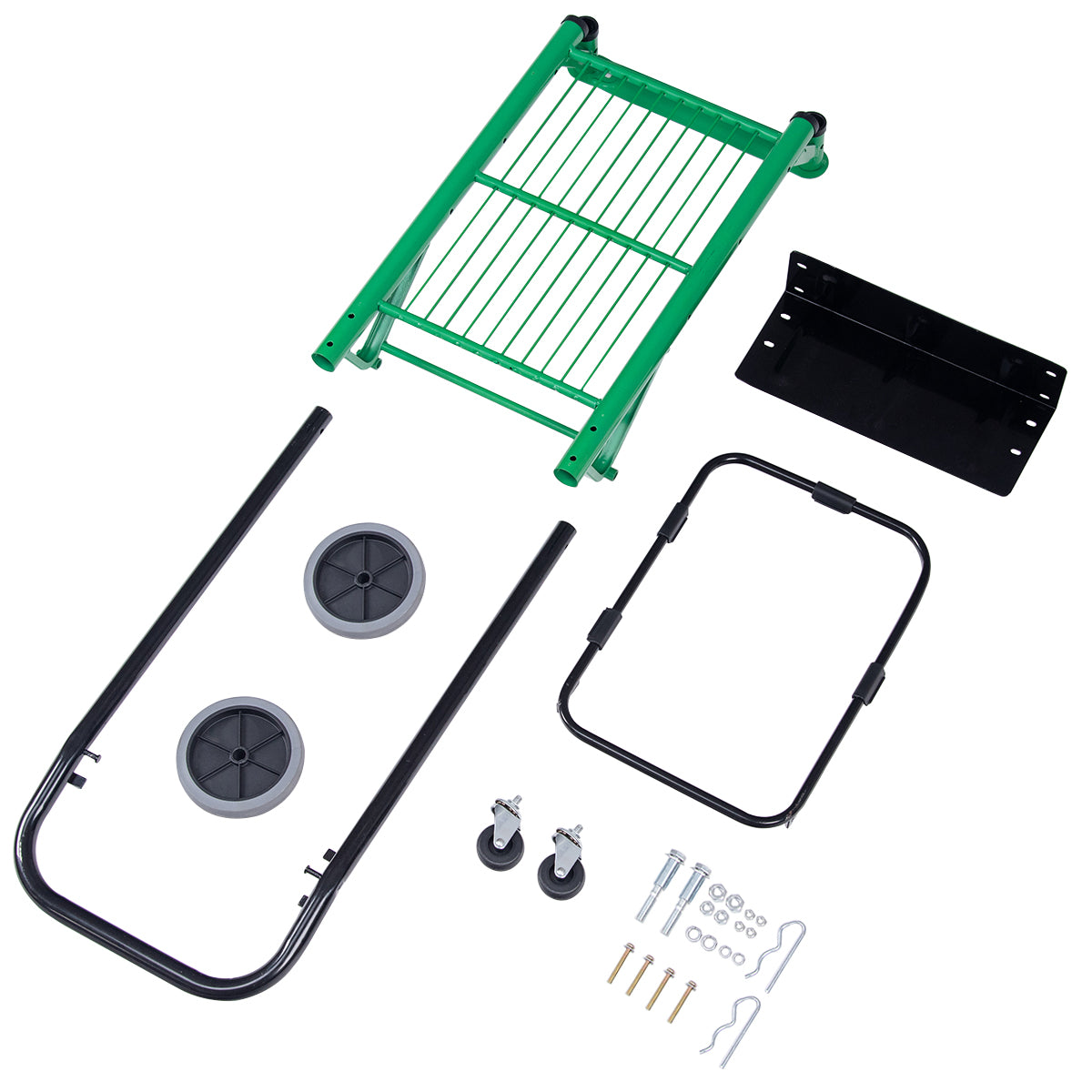 LIVSK Opvouwbare Steekwagen - 2-in-1 met Verstelbare Handgreep - Belastbaar tot 90 kg - Duurzaam Staal - 63 x 42 x 75 cm - Zwart