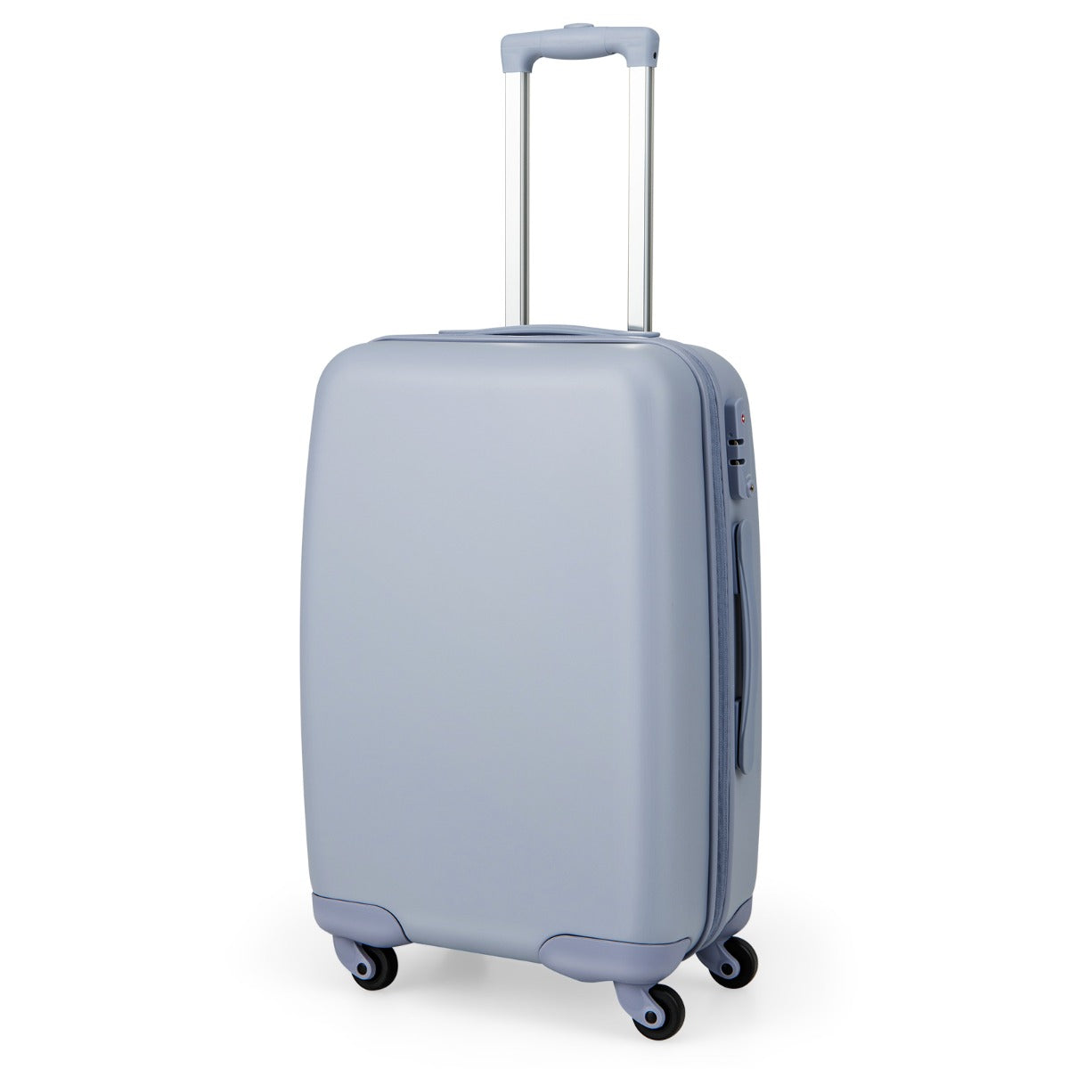 LIVSK Handbagage - PC Hardshell - Water- en Schokbestendig - 4 Wendbare Wielen - Veilig Slot - 38 x 22 x 57 cm - Blauw/Roze