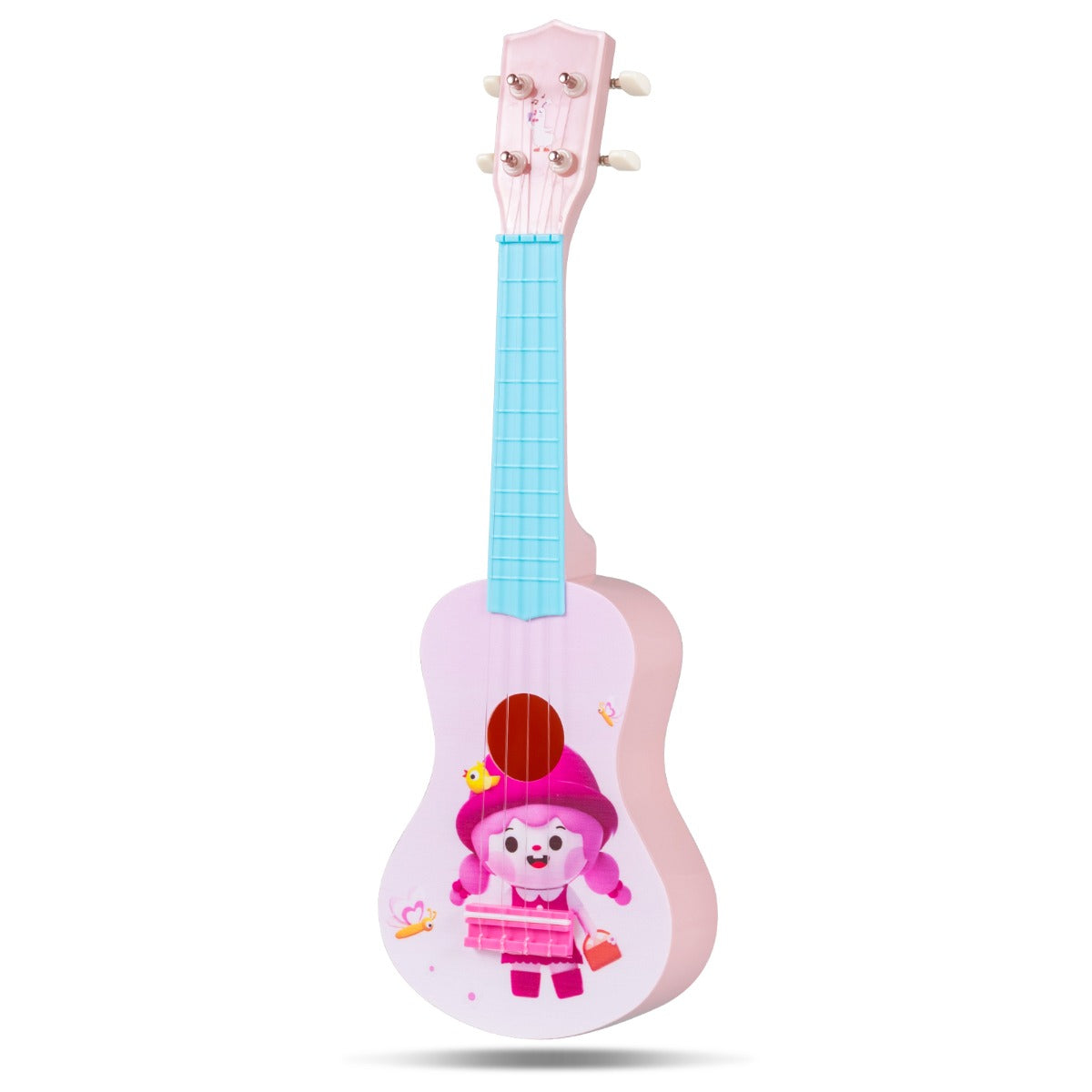 Livsk costway 21 inch ukelele voor kinderen mini speelgoedukelele met 4 nylon snaren en 12 frets voor beginners
