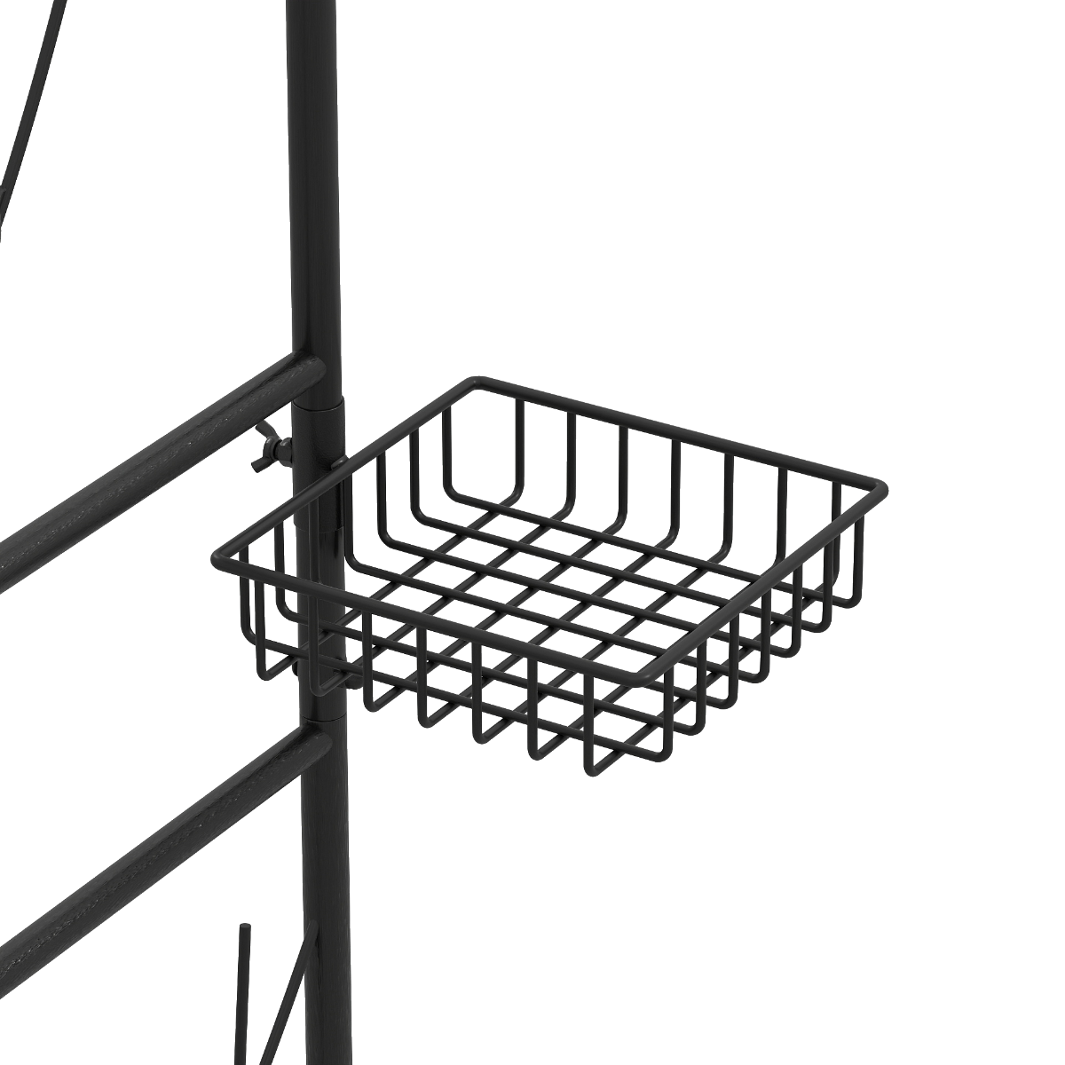 Livsk costway 213 cm tuinpaviljoen voederstation stevige tuinboog met waterbak gaasbakje vetdispenser en ophangset metalen boog zwart 6
