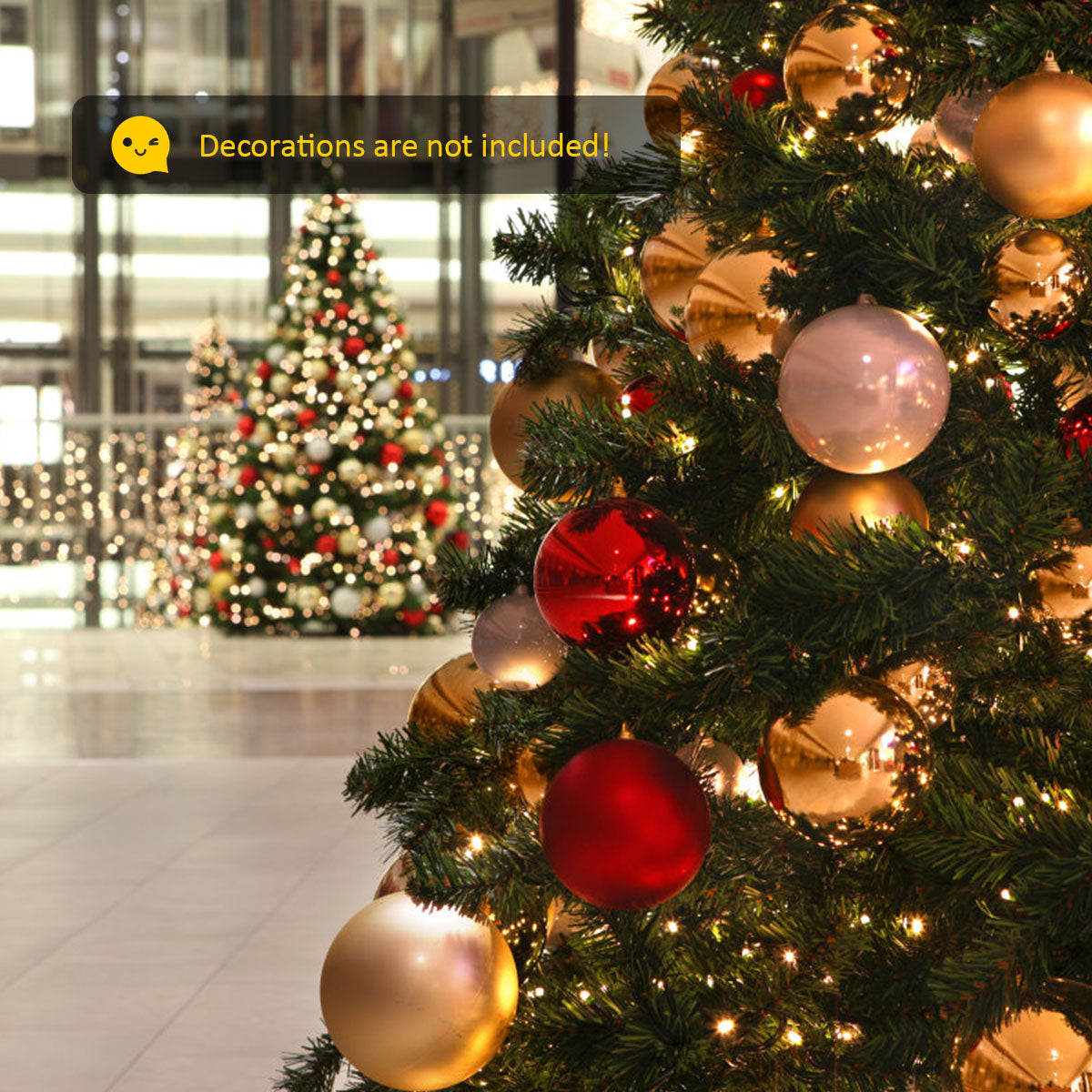 LIVSK Kunstkerstboom 230 cm - 1346 PVC Takken - Metalen Stand - Inklapbaar - Realistische Decoratie - Groen