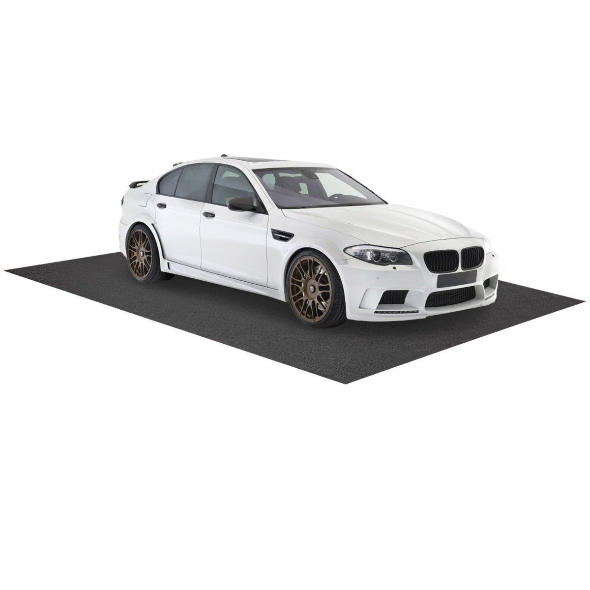 LIVSK Garagevloermat - Waterdicht en Antislip - Bescherming tegen Vloeistoffen - Makkelijk Onderhoud - 252,5 x 221 cm - Grijs