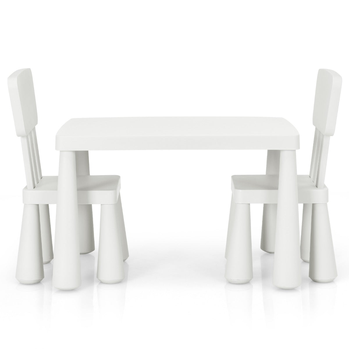 LIVSK Kinderset met Tafel en 2 Stoelen - Ergonomisch en Veilig - Eenvoudig te Monteren - Voor Huiswerk en Creatieve Activiteiten