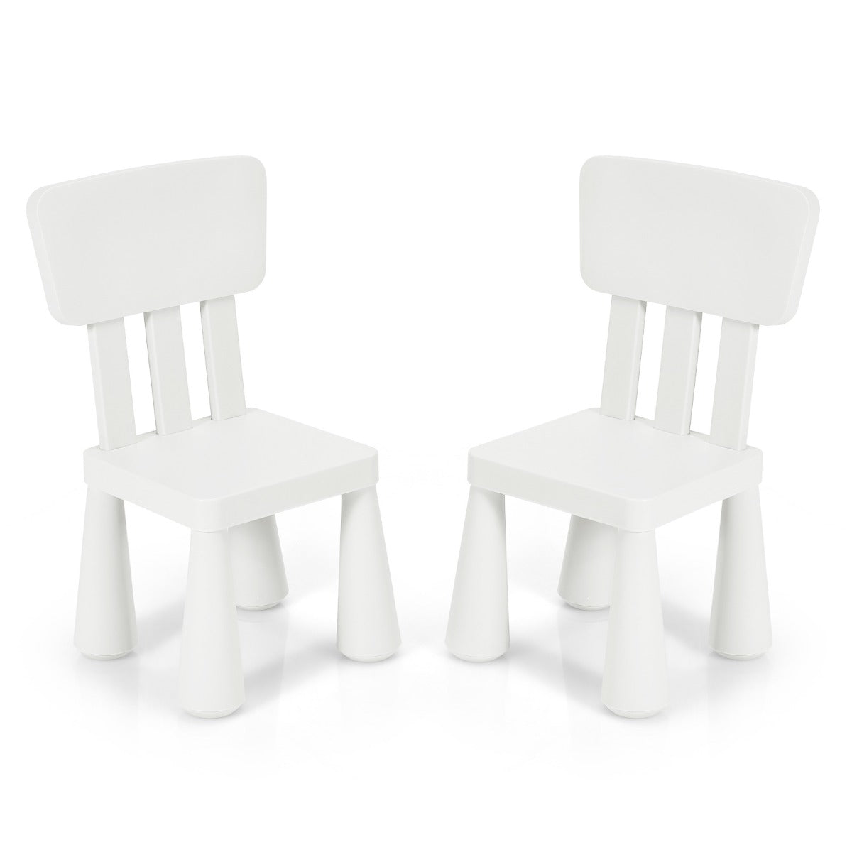 LIVSK Kinderset met Tafel en 2 Stoelen - Ergonomisch en Veilig - Eenvoudig te Monteren - Voor Huiswerk en Creatieve Activiteiten