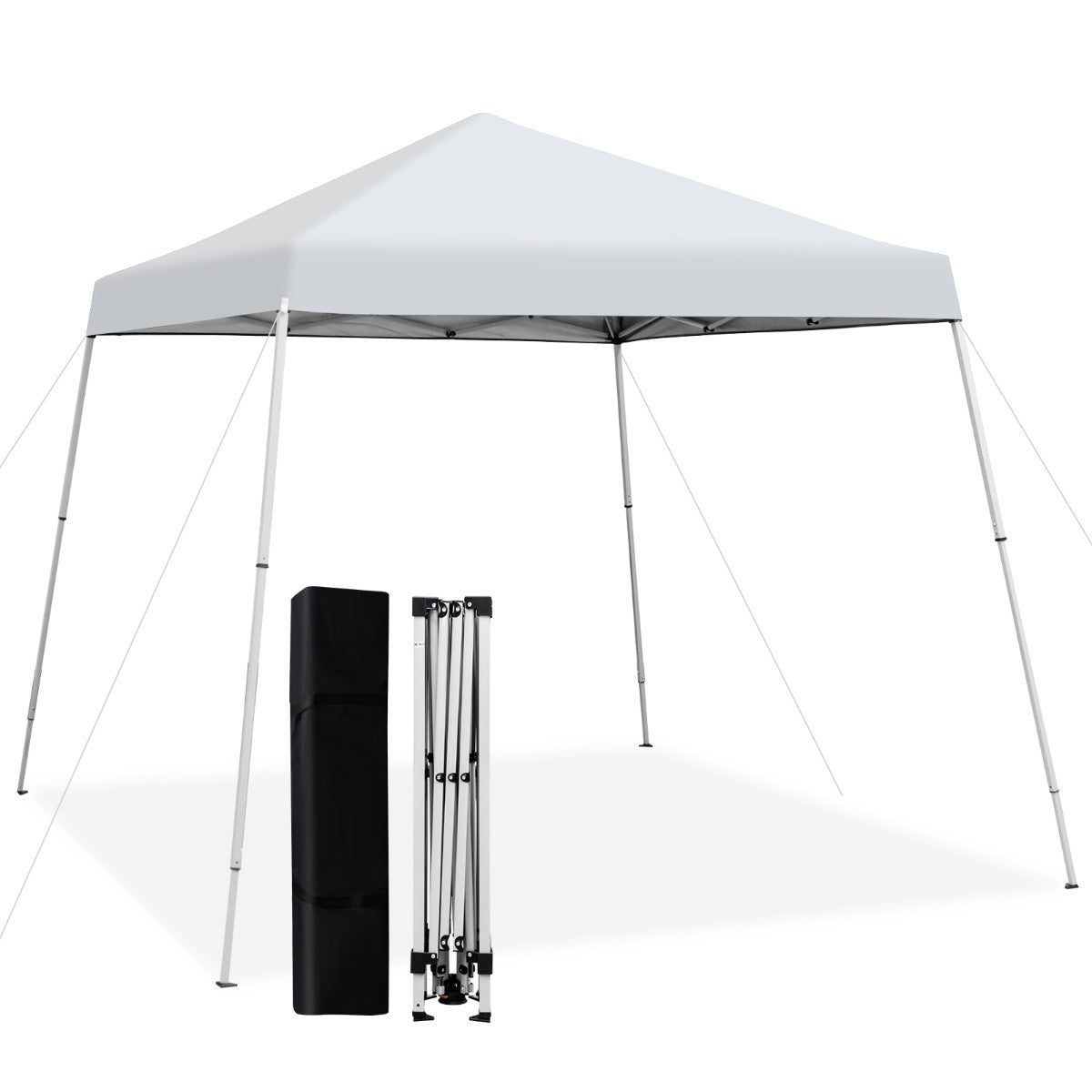 LIVSK Pop-up Paviljoen - Snel Montagesysteem - UV-Bescherming 50+ - Draagtas - Verstelbare Hoogte - Wit