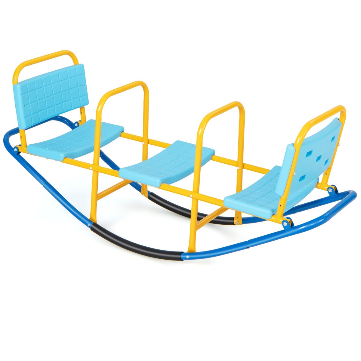 LIVSK Kinder Schommelwip 3-Zits - Belastbaar tot 100 kg - Ergonomisch en Duurzaam - Voor Binnen en Buiten - Blauw