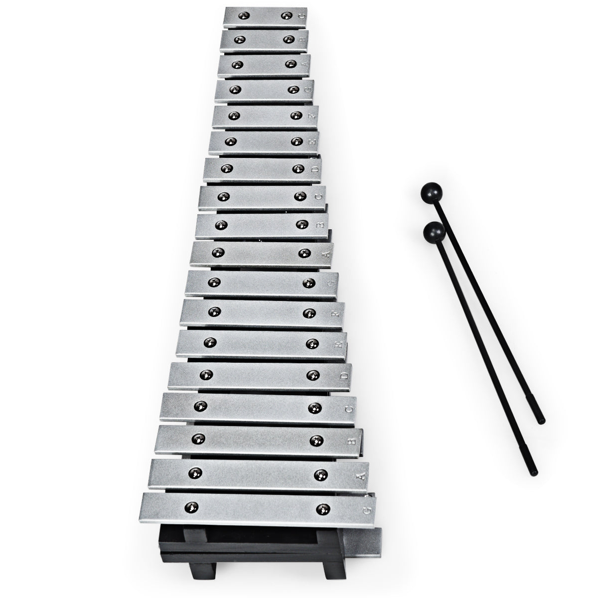LIVSK Percussie Xylofoon - 30 Noot met Houten Frame - Inclusief Rubber Hamers en Draagtas - Voor Beginners en Gevorderden - Zwart