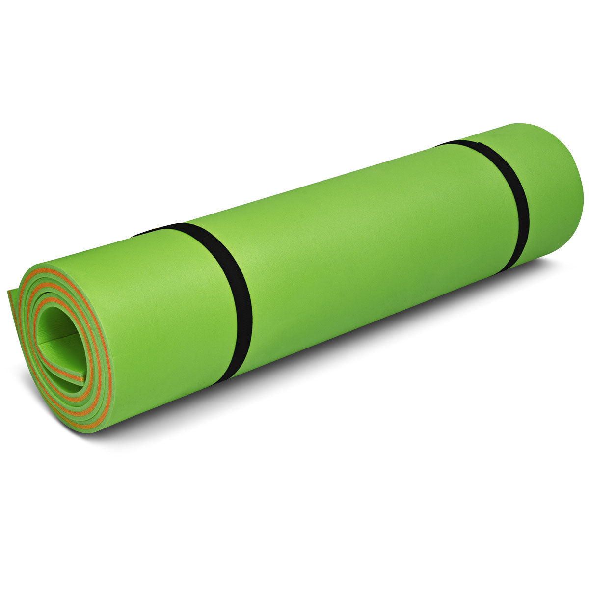 LIVSK Drijvende Watermat - Hoogwaardig 3-laags XPE-schuim - Draagvermogen 400 kg - Voor 4-6 Personen - 355 x 183 x 3,5 cm - Groen