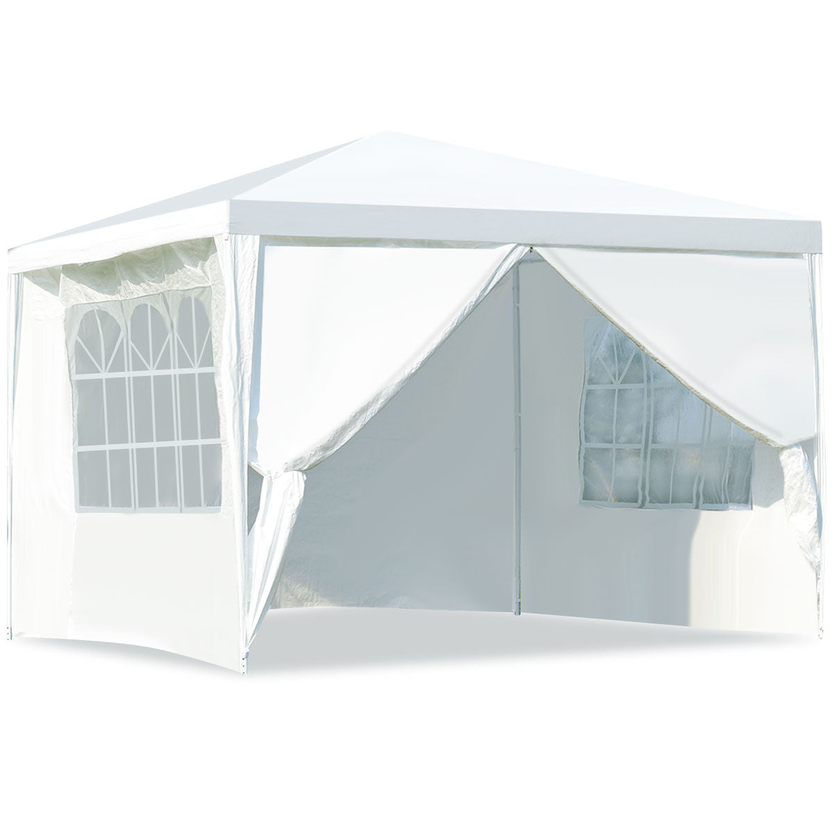 LIVSK Tuinpaviljoen 3x3 m - Metalen Constructie met Afneembare Wanden - Water- en Slijtbestendig - Voor Feesten en Evenementen -