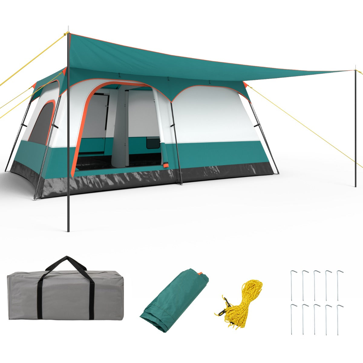 2 persoons tent met luifel LIVSK Kampeertent Slaapgedeeltes - Afneembaar Buitendoek - 2 Deu– LIVSK 195836622172 Glasfarbe:Stevie Schneider - Pro Model (Lila -Grünes Glas) - Cat. 1 ergon mtb sattel Ergon