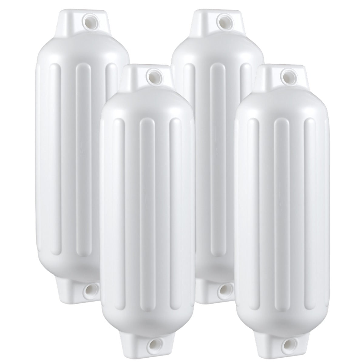 LIVSK Bootfender Set - Hoogwaardig PVC - Schokbestendig - Eenvoudige Montage - 68,5 x 21,5 cm - Wit