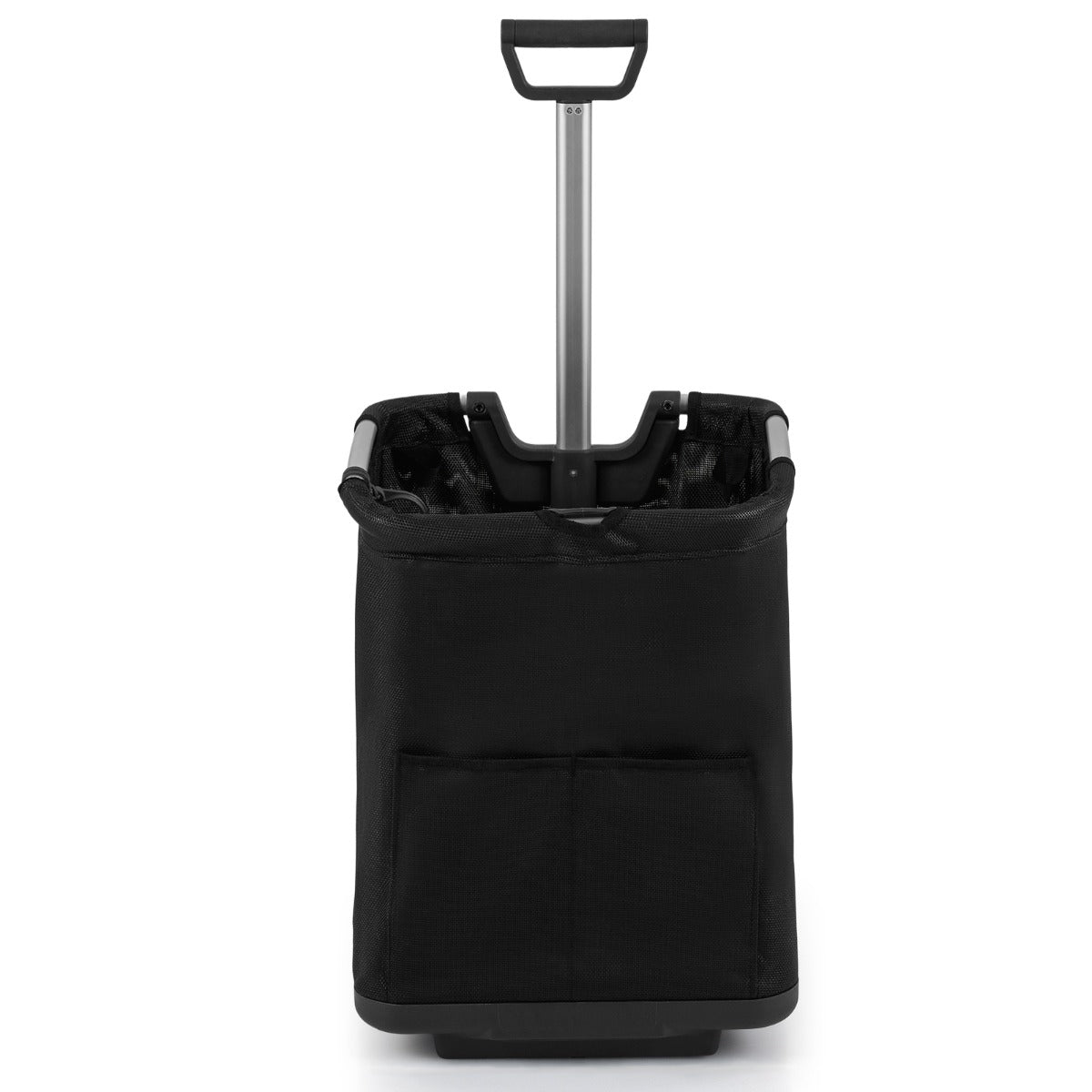 Livsk costway 50 liter opvouwbare boodschappentrolley draagbare multifunctionele kar met drie opbergtassen 1 1
