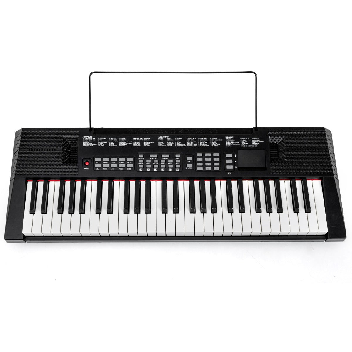 Livsk costway 54 toetsen piano keyboard voor beginners elektronisch keyboard met 200 ritmes en 200 klankkleuren 1 1