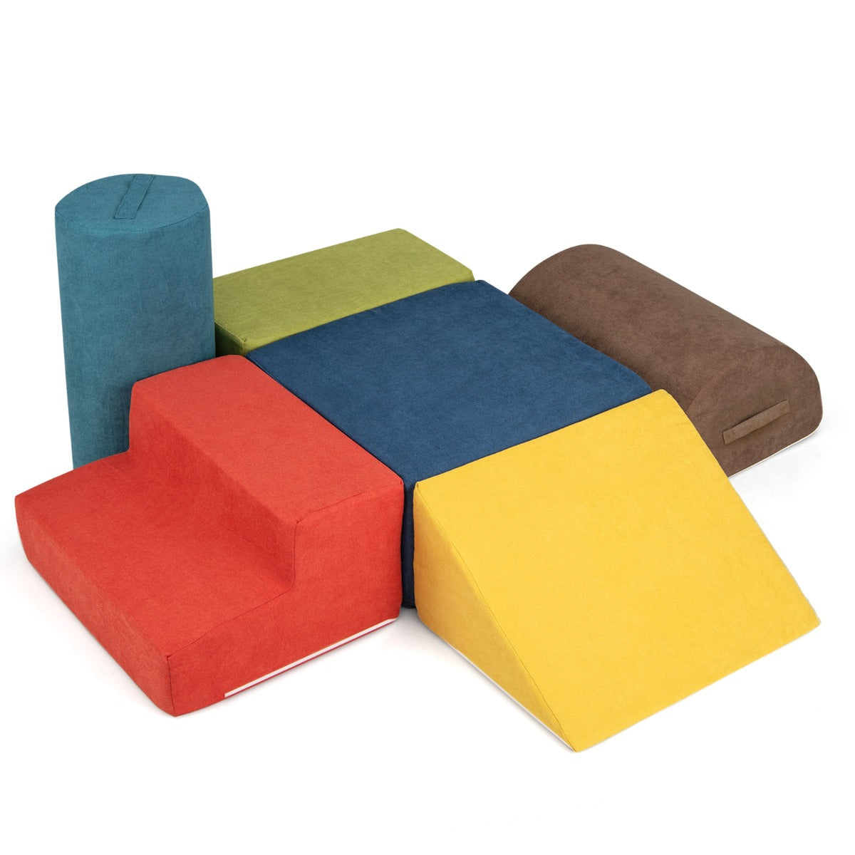 LIVSK Klim- en Kruipspeelset - 6-delige Modulaire Set - Hoge Dichtheid Schuim - Veilig en Comfortabel - Educatief Speelgoed -