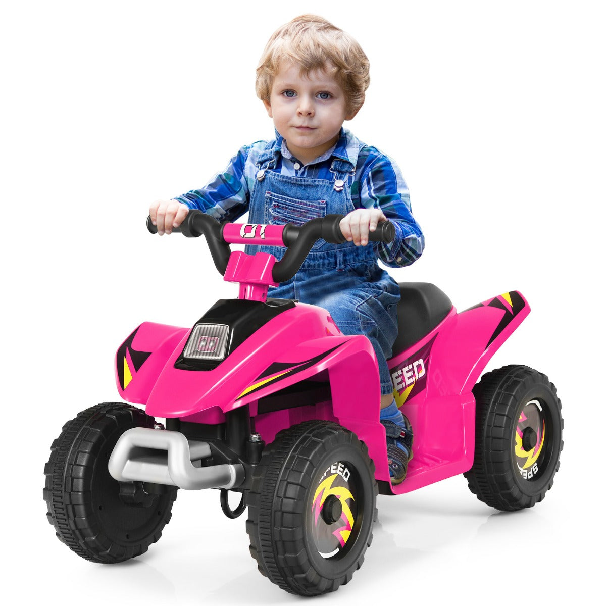 LIVSK Elektrische Kinderquad - Vooruit/Achteruit Schakelaar - Slijtvaste Wielen - Ergonomisch Ontwerp - Tot 30 kg - 73 x 40 x