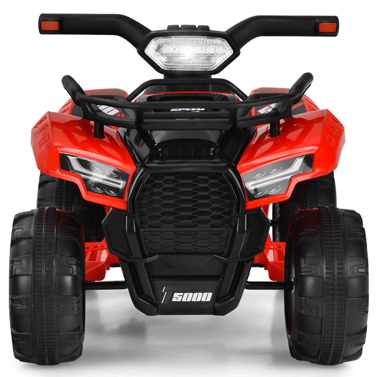 LIVSK Kinderquadbike - LED Koplamp - Muziek - 4 Antislipwielen - Tot 20 kg - 44 x 66 x 42 cm - Rood