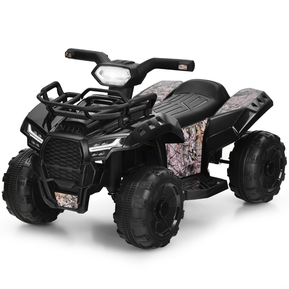 LIVSK Kinderquadbike - Duurzaam Met Metalen Frame - LED Koplamp - Muziek - Tot 20 kg - Voor 18-36 Maanden - Zwart