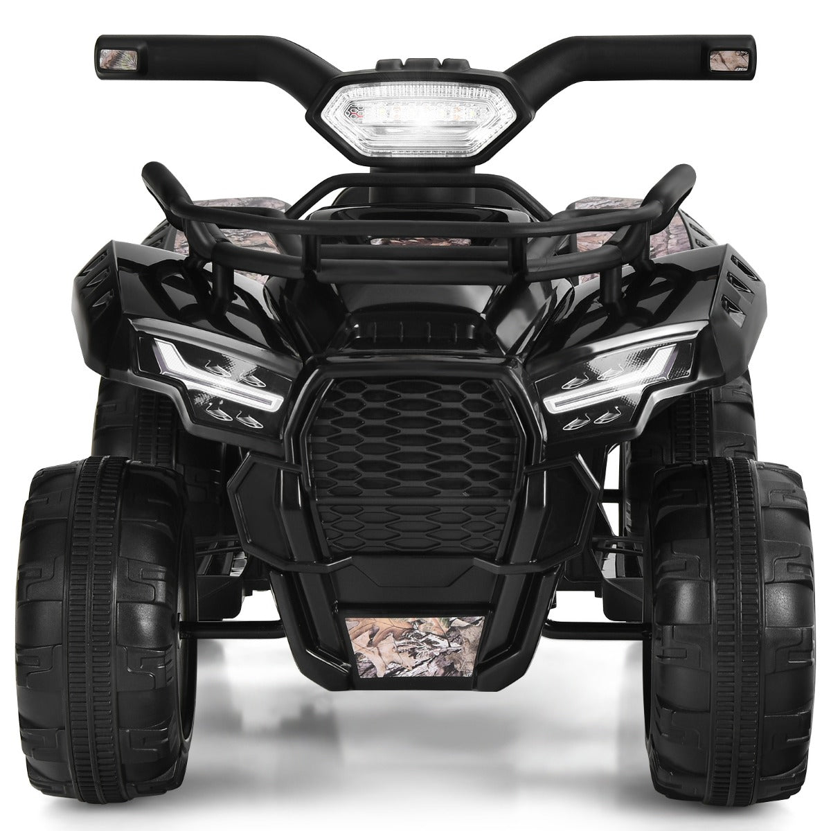 LIVSK Kinderquadbike - Duurzaam Met Metalen Frame - LED Koplamp - Muziek - Tot 20 kg - Voor 18-36 Maanden - Zwart