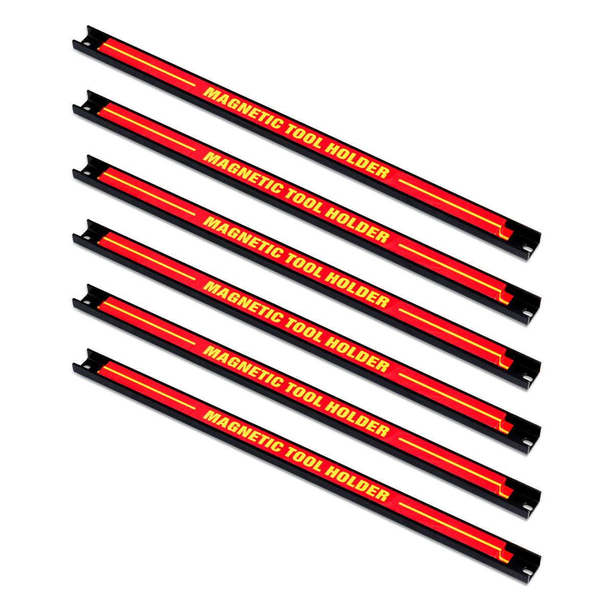 LIVSK Magnetische Gereedschapshouder - Sterke Magneetstrip - Eenvoudige Montage - Ruimtebesparend - Draagvermogen 10 kg - Rood en