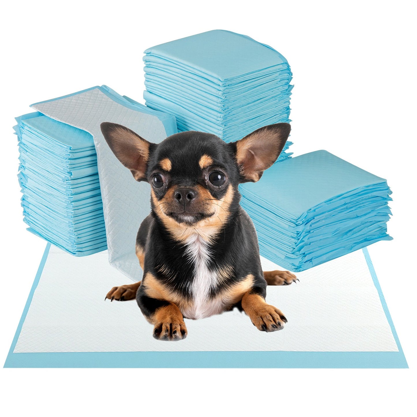LIVSK 300 Stuks Honden- en Puppy-Urinepads - 6-laags Absorptie - Lekvrij en Hygiënisch - Voor Kleine en Middelgrote Honden - 60 x