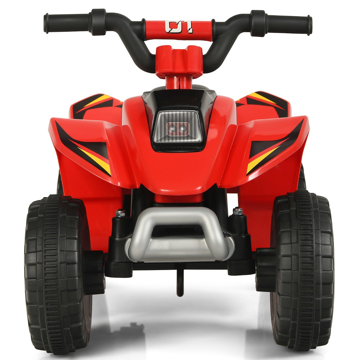 LIVSK Elektrische Quad ATV - Batterij Aangedreven - Vooruit/Achteruit Schakelaar - Slijtvaste Wielen - Tot 30 kg - Rood