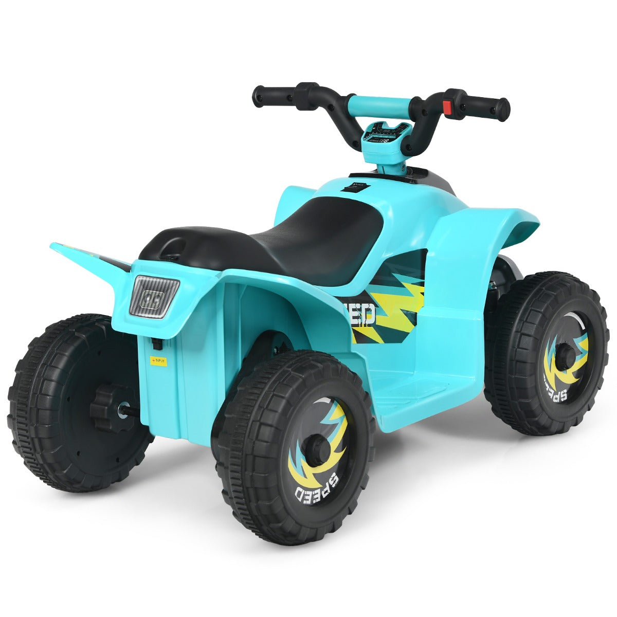 LIVSK Elektrische Quad ATV voor Kleuters - Batterij Aangedreven - Vooruit/Achteruit - Slijtvaste Wielen - Blauw