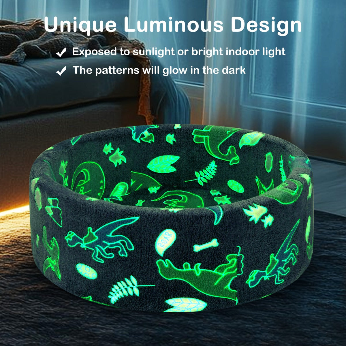 LIVSK Zachte Schuimrubberen Ballenbak - Inclusief 200 Kleurrijke Oceaanballen - Glow-in-the-Dark - Veilig en Comfortabel - Grijs