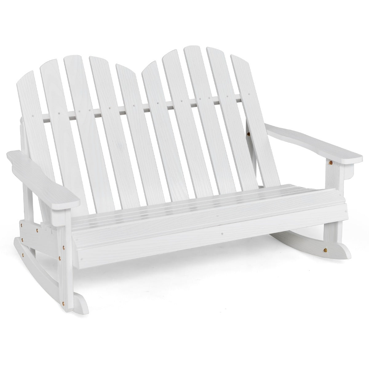 LIVSK Adirondack Schommelstoel voor Kinderen - Ergonomisch Design - Veilig Schommelen - Natuurlijk Dennenhout - 99,5 x 70 x 68 cm