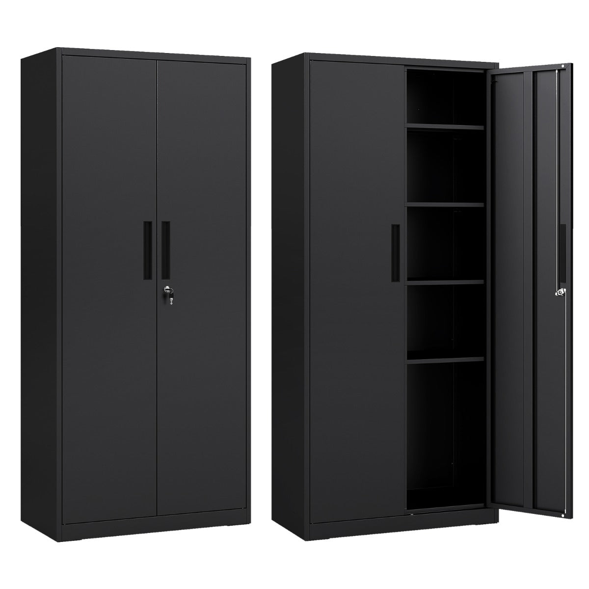 Livsk costway afsluitbare archiefkast met in hoogte verstelbare legplanken 1 1