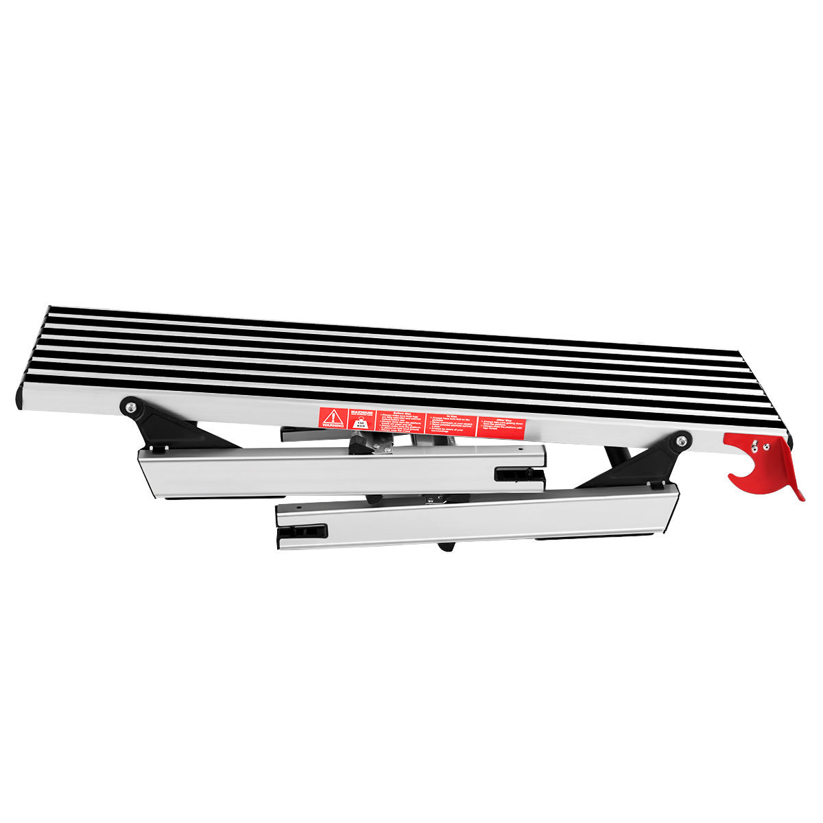 LIVSK Opstapkruk - Lichtgewicht en Opvouwbaar - 150 kg Draagvermogen - Slipvast en Veilig - Voor Klussen - Grijs