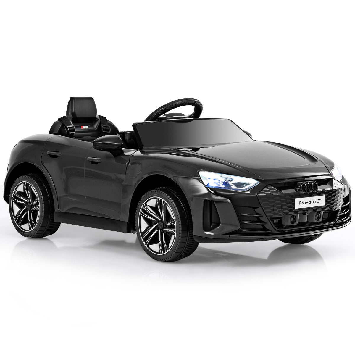 LIVSK Audi RS GT Glijauto - Afstandsbediening - 2 Krachtige Motoren - 3-5 km/u - Voor Kinderen 37-95 maanden - Zwart